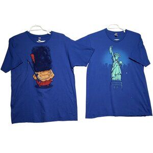 Shirt.Woot! Graphic T-Shirts Mens XL 2-Pack Blue Cotton Fun Prints